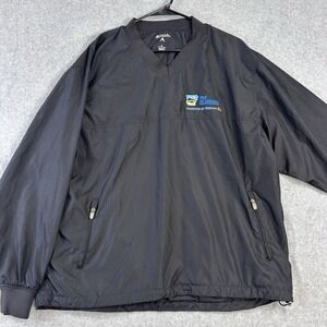 P&G NW Arkansas Championship Walmart Antigua Black Pullover Jacket Large